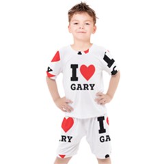 I Love Gary Kids  Tee And Shorts Set by ilovewhateva