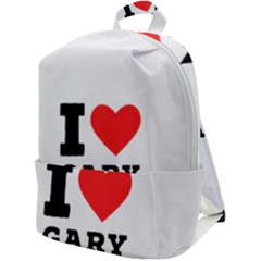 I Love Gary Zip Up Backpack by ilovewhateva