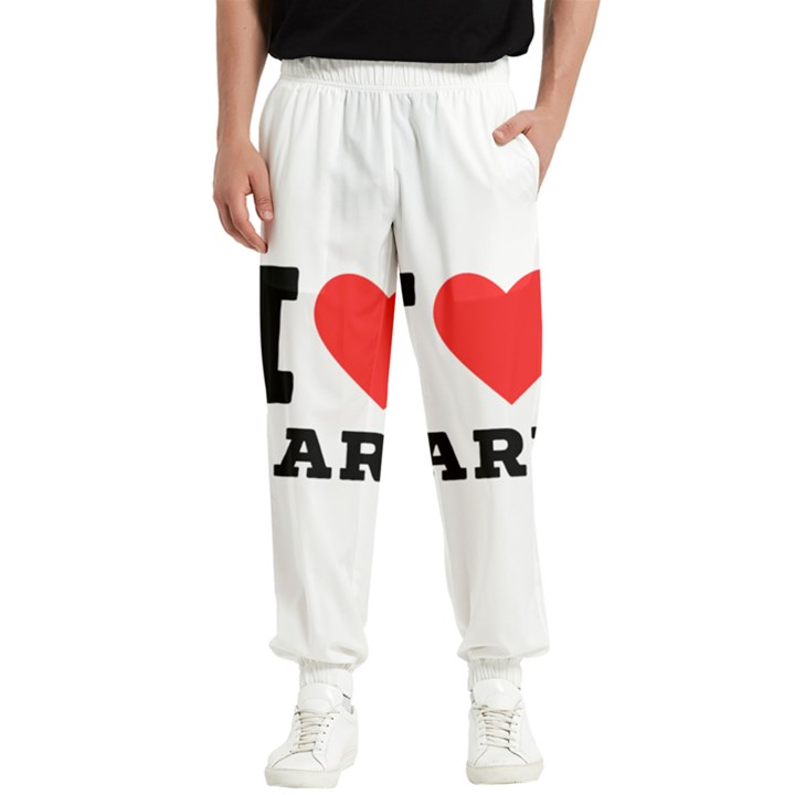 I love gary Men s Elastic Waist Pants