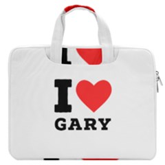 I Love Gary Macbook Pro 16  Double Pocket Laptop Bag  by ilovewhateva