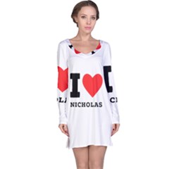 I Love Nicholas Long Sleeve Nightdress by ilovewhateva