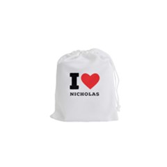 I Love Nicholas Drawstring Pouch (xs) by ilovewhateva