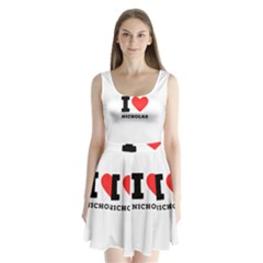 I Love Nicholas Split Back Mini Dress  by ilovewhateva