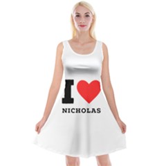 I Love Nicholas Reversible Velvet Sleeveless Dress by ilovewhateva