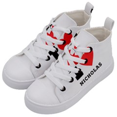 I Love Nicholas Kids  Mid-top Canvas Sneakers by ilovewhateva