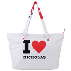 I Love Nicholas Full Print Shoulder Bag by ilovewhateva