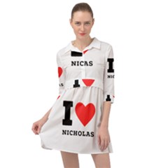 I Love Nicholas Mini Skater Shirt Dress by ilovewhateva