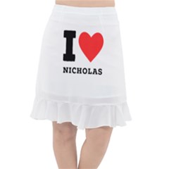 I Love Nicholas Fishtail Chiffon Skirt by ilovewhateva