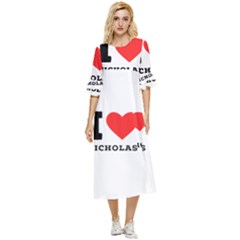 I Love Nicholas Double Cuff Midi Dress by ilovewhateva