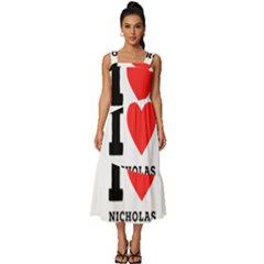 I Love Nicholas Square Neckline Tiered Midi Dress by ilovewhateva