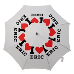 I Love Eric Hook Handle Umbrellas (large) by ilovewhateva