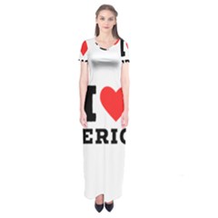 I Love Eric Short Sleeve Maxi Dress by ilovewhateva