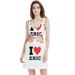 I Love Eric Velour Cutout Dress by ilovewhateva