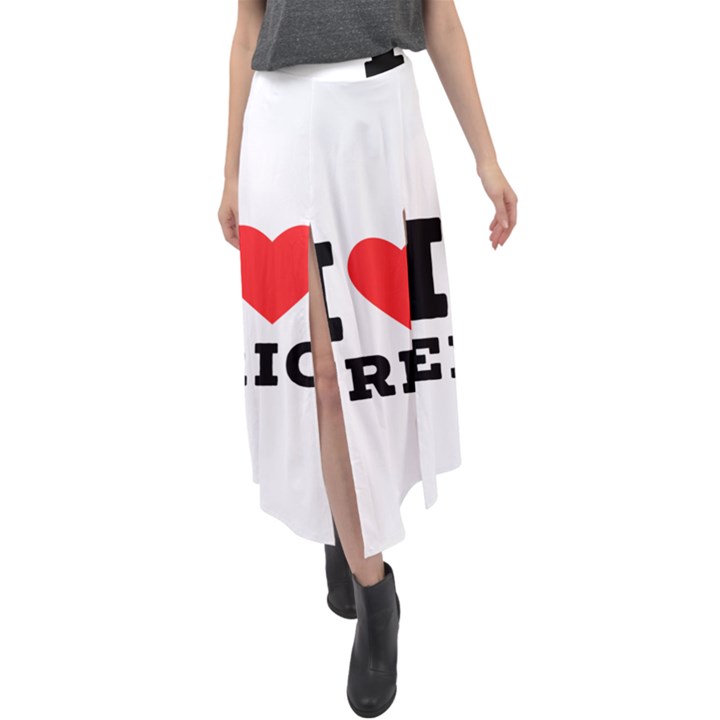 I love eric Velour Split Maxi Skirt