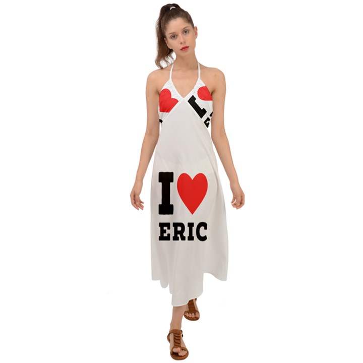 I love eric Halter Tie Back Dress 