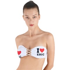 I Love Eric Twist Bandeau Bikini Top by ilovewhateva