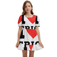 I Love Eric Kids  Short Sleeve Dolly Dress by ilovewhateva