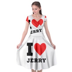 I Love Jerry Cap Sleeve Wrap Front Dress by ilovewhateva