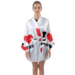 I Love Jerry Long Sleeve Satin Kimono by ilovewhateva