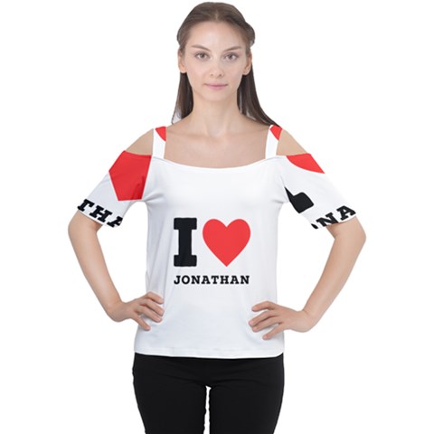 I Love Jonathan Cutout Shoulder Tee by ilovewhateva