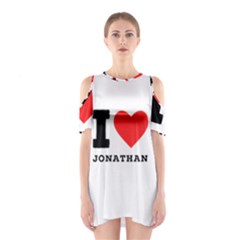 I Love Jonathan Shoulder Cutout One Piece Dress by ilovewhateva