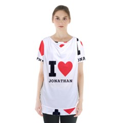 I Love Jonathan Skirt Hem Sports Top by ilovewhateva