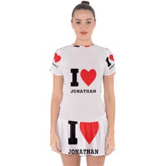 I Love Jonathan Drop Hem Mini Chiffon Dress by ilovewhateva