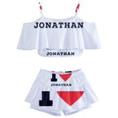 I Love Jonathan Kids  Off Shoulder Skirt Bikini by ilovewhateva