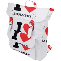 I Love Jonathan Buckle Up Backpack by ilovewhateva