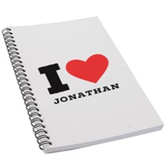 I Love Jonathan 5 5  X 8 5  Notebook by ilovewhateva