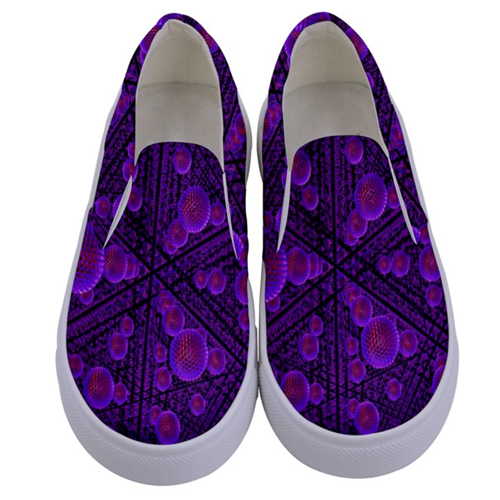 Spheres-combs-structure-regulation Kids  Canvas Slip Ons