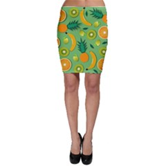 Fruit Tropical Pattern Design Art Bodycon Skirt by danenraven