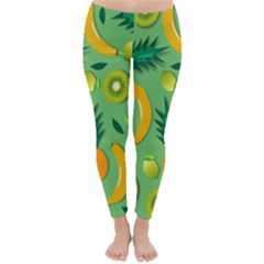 Fruit Tropical Pattern Design Art Classic Winter Leggings by danenraven