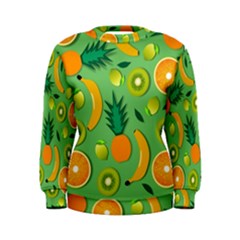 Fruit Tropical Pattern Design Art Women s Sweatshirt