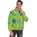 Fruit Tropical Pattern Design Art Men s Puffer Bubble Jacket Coat View3