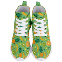 Fruit Tropical Pattern Design Art Women s Lightweight High Top Sneakers by danenraven