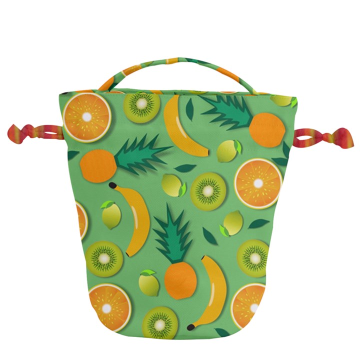 Fruit Tropical Pattern Design Art Drawstring Bucket Bag