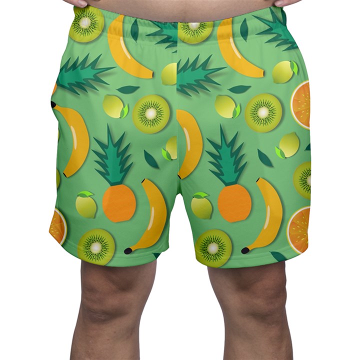 Fruit Tropical Pattern Design Art Men s Shorts