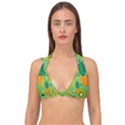 Fruit Tropical Pattern Design Art Double Strap Halter Bikini Top View1