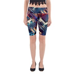 Ai Generated Motherboard City Technology Tech Cpu Yoga Cropped Leggings by Jancukart