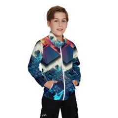 Ai Generated Motherboard City Technology Tech Cpu Kids  Windbreaker