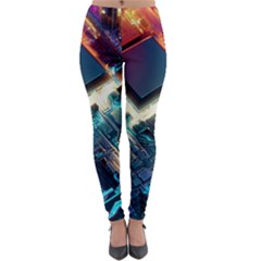 Ai Generated Motherboard City Technology Tech Cpu Lightweight Velour Leggings