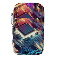 Ai Generated Motherboard City Technology Tech Cpu Waist Pouch (small) by Jancukart