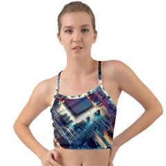 Ai Generated Motherboard City Technology Tech Cpu Mini Tank Bikini Top