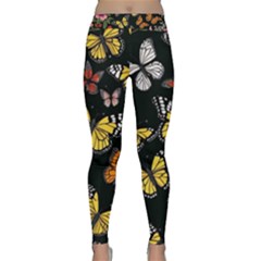 Flowers Butterfly Blooms Flowering Spring Classic Yoga Leggings