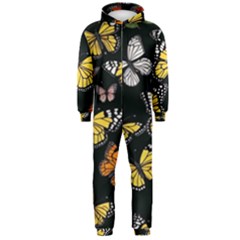 Flowers Butterfly Blooms Flowering Spring Hooded Jumpsuit (men)