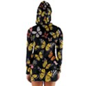 Flowers Butterfly Blooms Flowering Spring Long Sleeve Hooded T-shirt View2