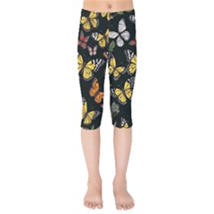 Flowers Butterfly Blooms Flowering Spring Kids  Capri Leggings 