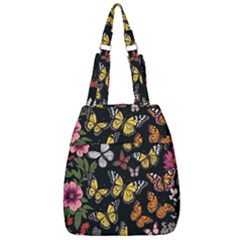 Flowers Butterfly Blooms Flowering Spring Center Zip Backpack by Jancukart