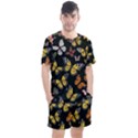 Flowers Butterfly Blooms Flowering Spring Men s Mesh Tee and Shorts Set View1